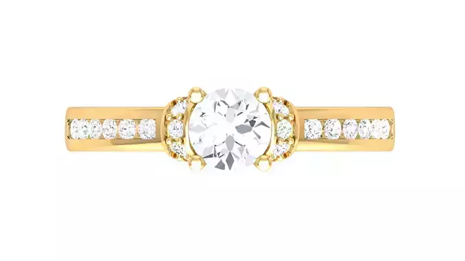 Princess Cut Moissanite Proposal and Engagement Ring for Women