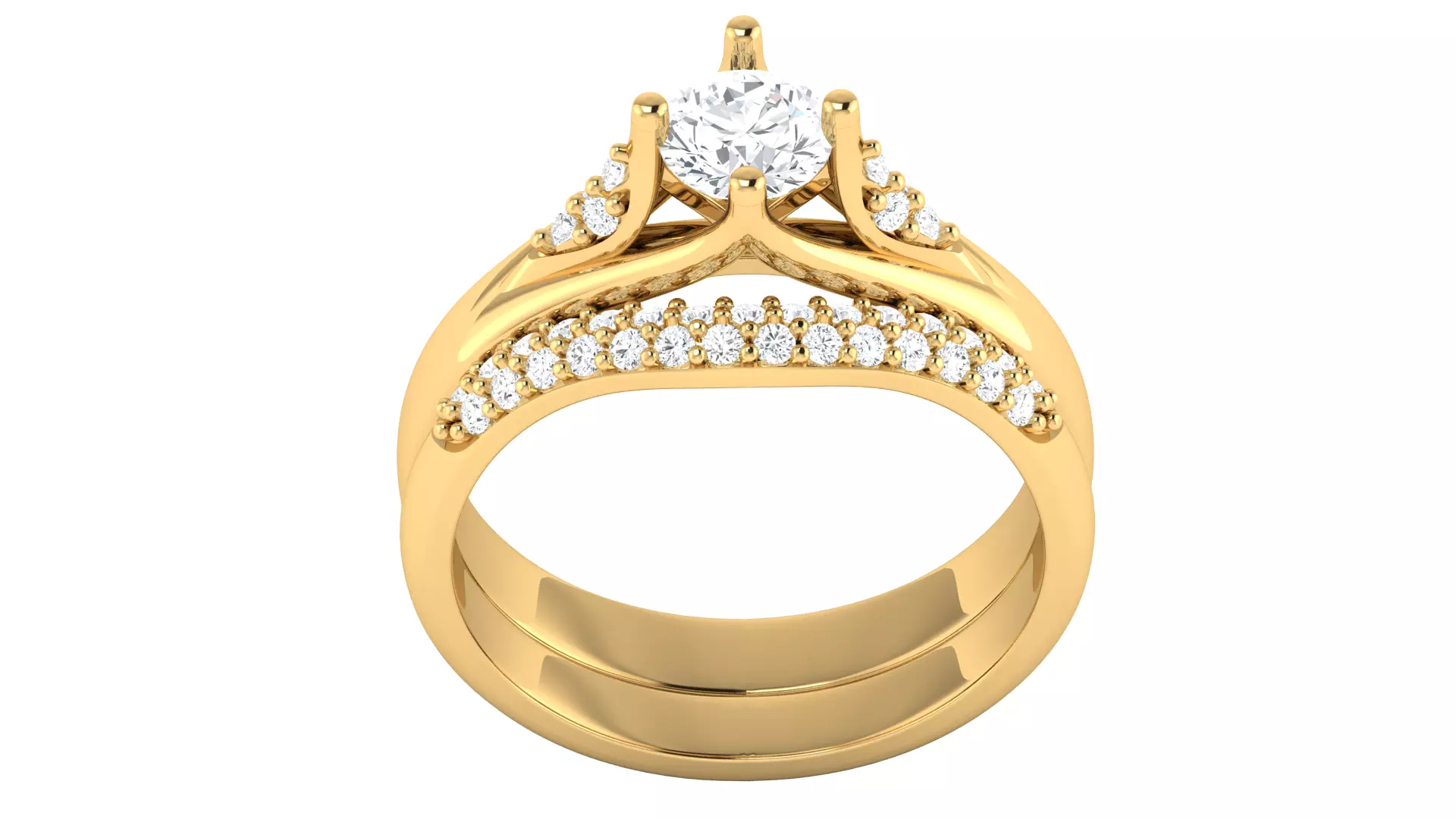 Eternal Promise Diamond Ring 3D print model_9