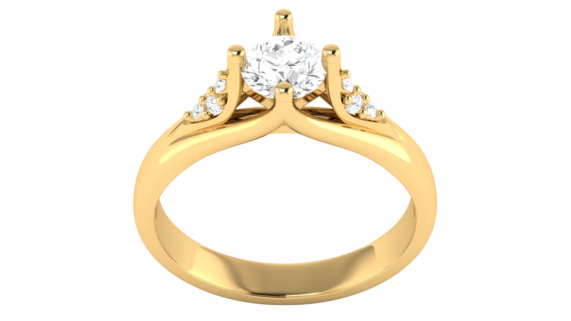 Eternal Promise Diamond Ring 3D print model_12