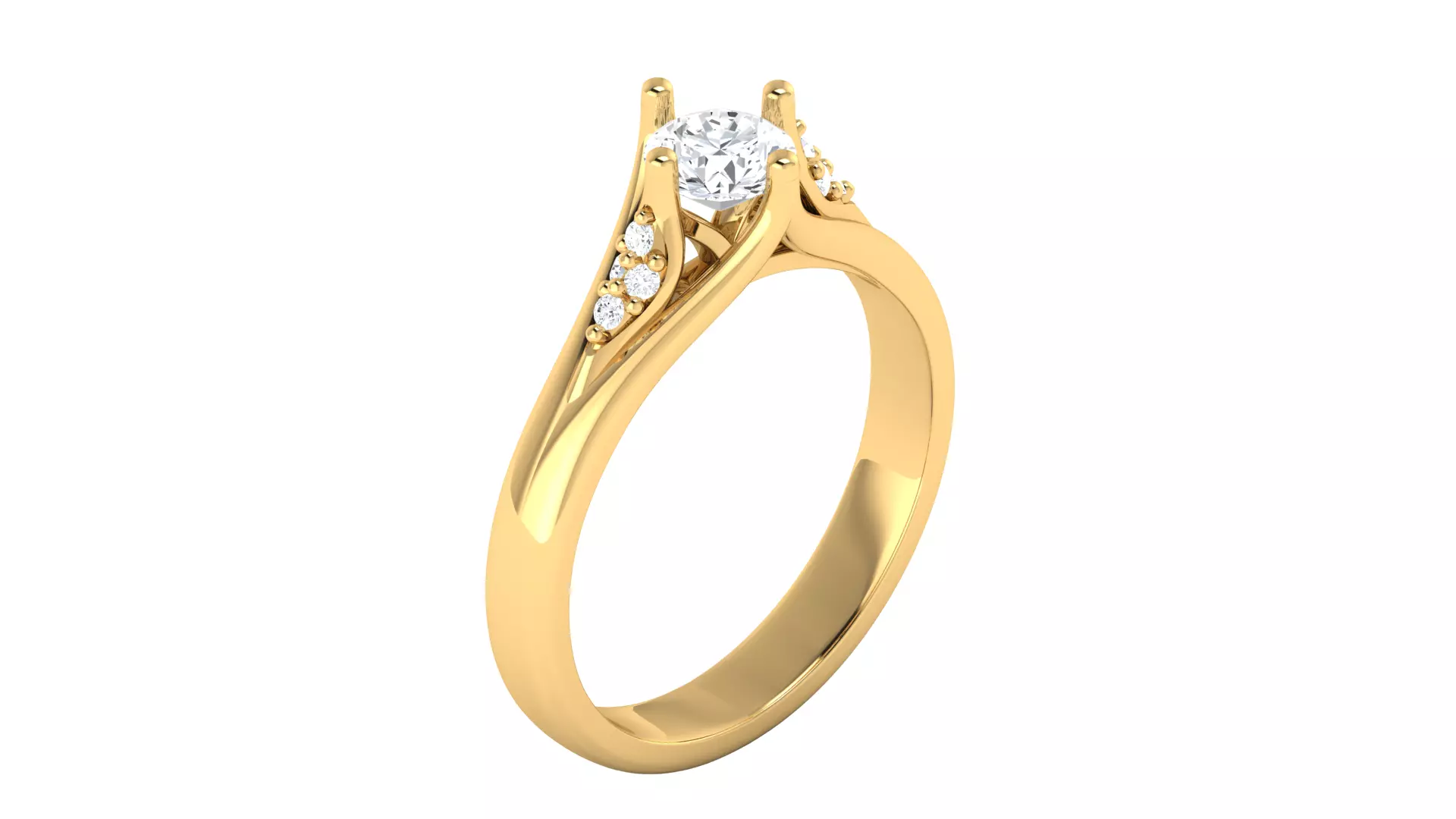 Eternal Promise Diamond Ring 3D print model_10