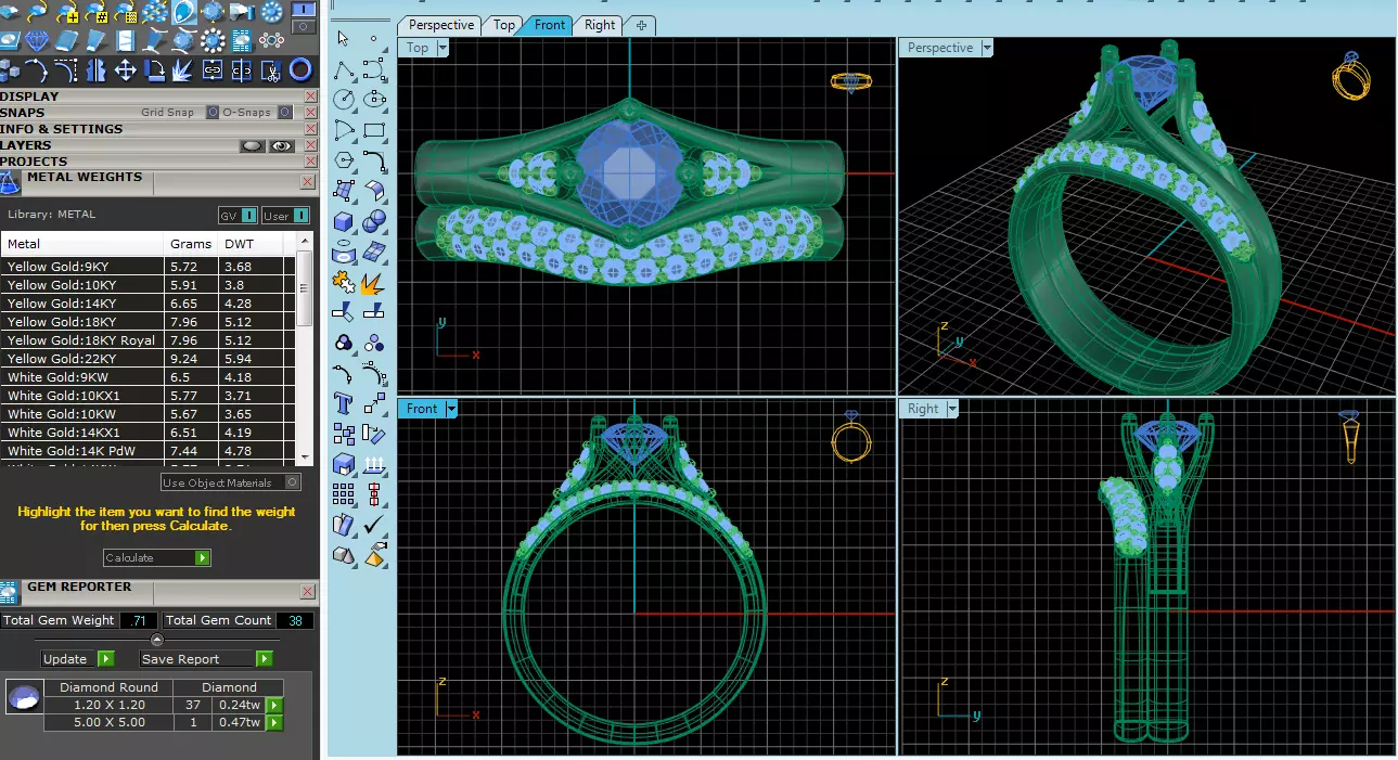Eternal Promise Diamond Ring 3D print model_6