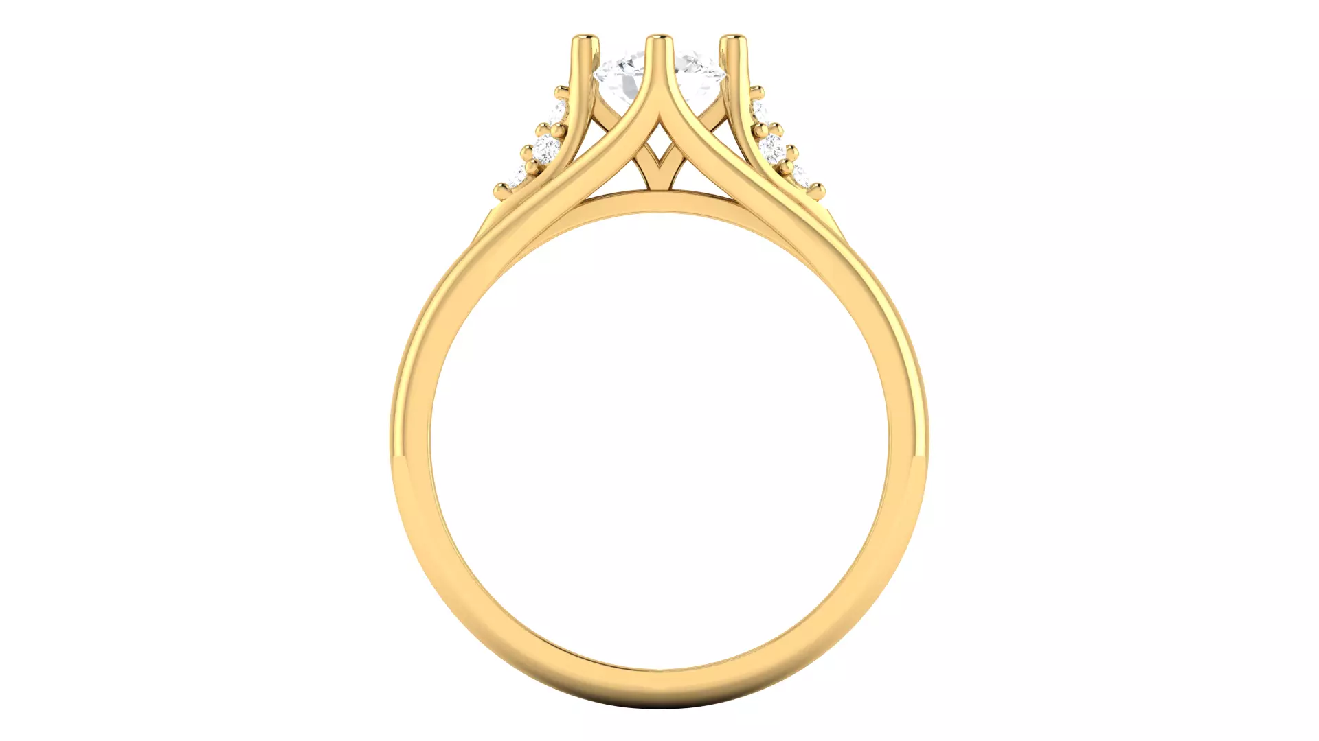 Eternal Promise Diamond Ring 3D print model_3