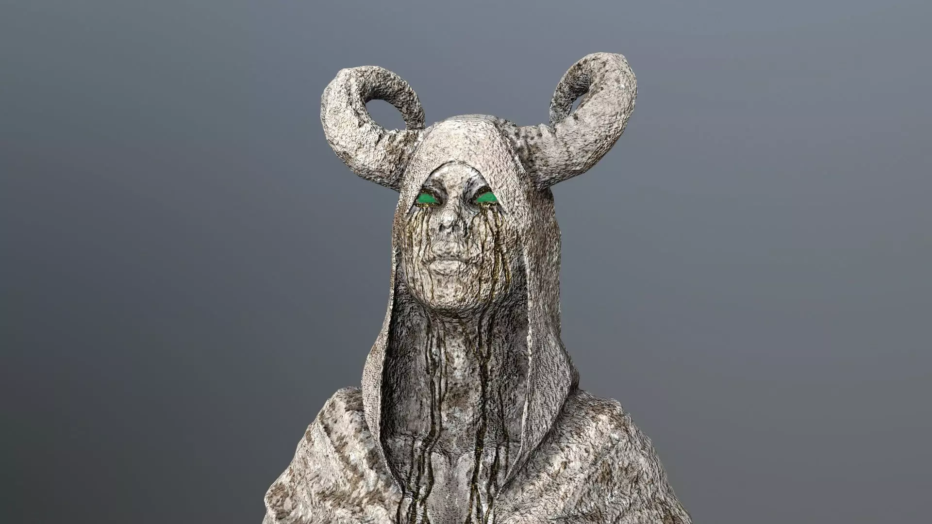 angel fountain  Low-poly 3D model_6