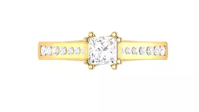 Elegant Ladies Natural Diamond Engagement Ring