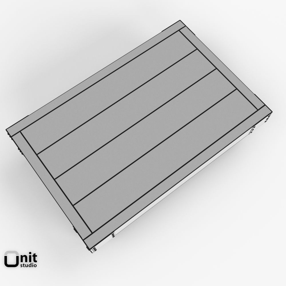 Vintage Factory Iron Wheel Coffee Table 3D model_7