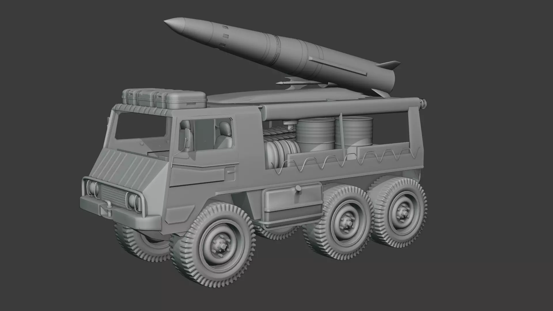military vehicle 3D model_7