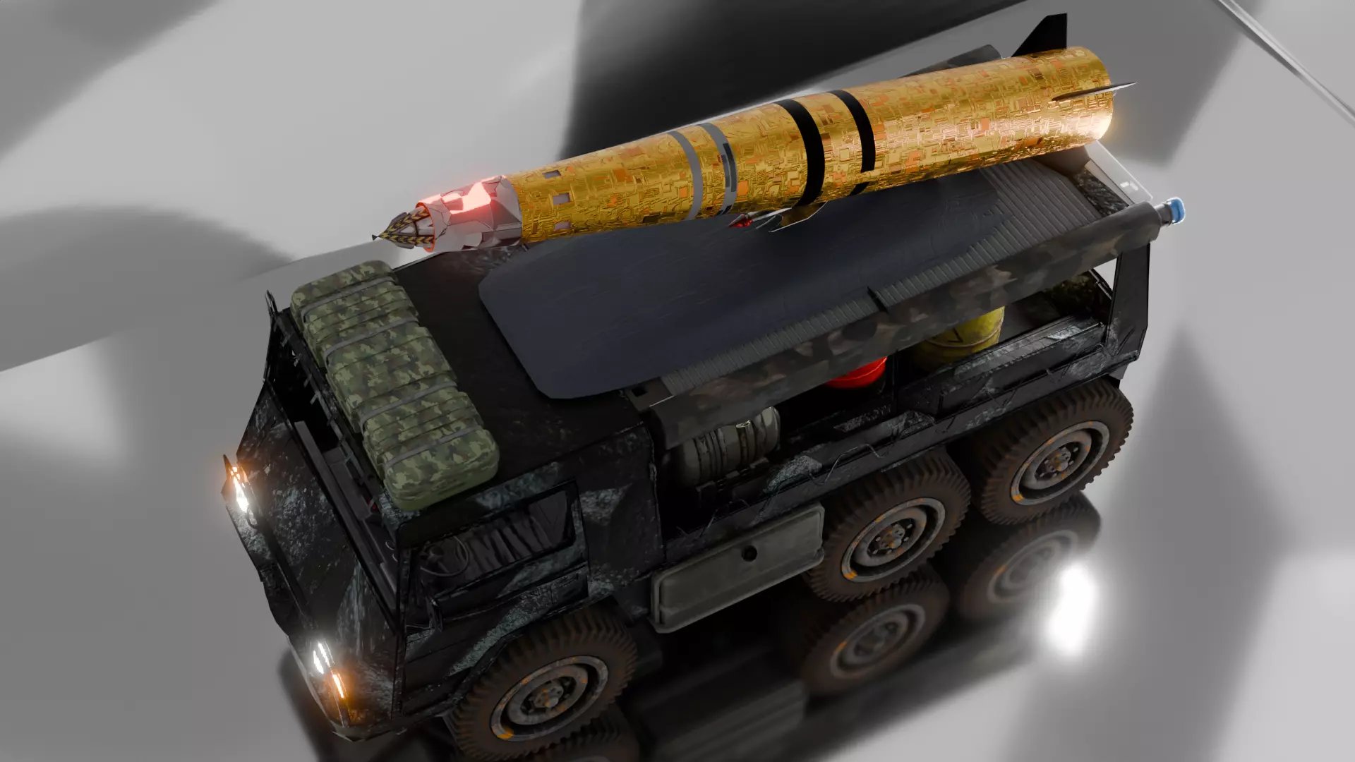 military vehicle 3D model_4