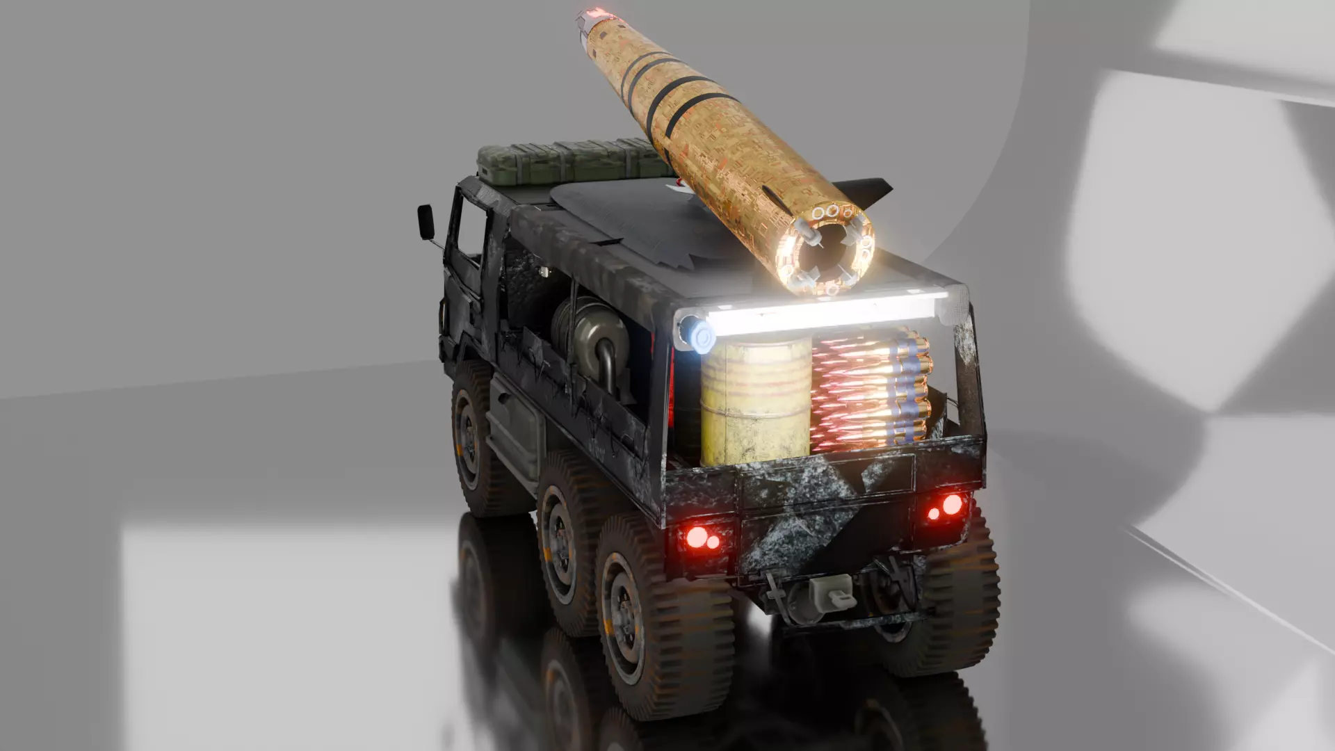 military vehicle 3D model_2