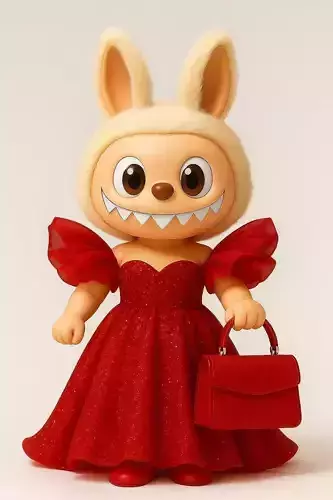 Glamorous Labubu in Gown