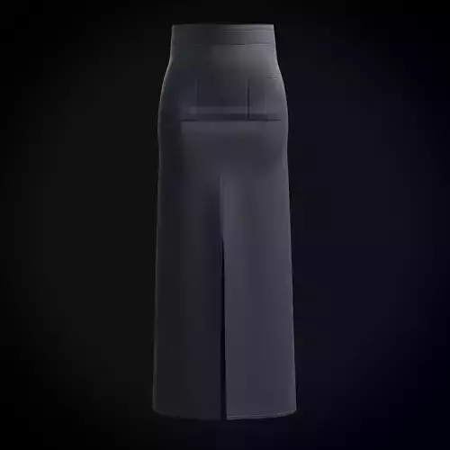 3D Female skirt - Denim skirt