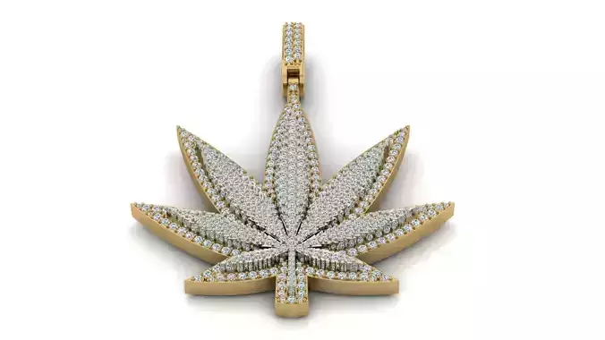 Cannabis Leaf Pendant