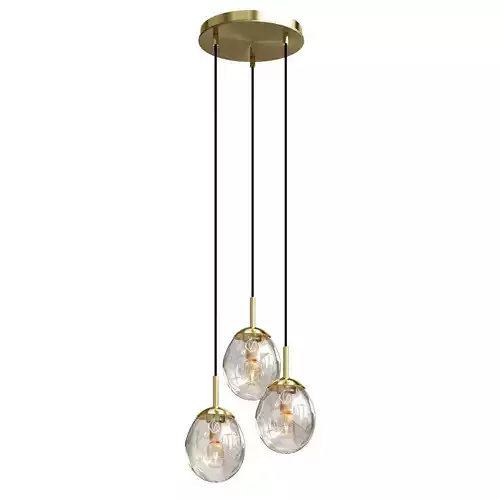 Cluster-Pendelleuchte Amora aus Glas