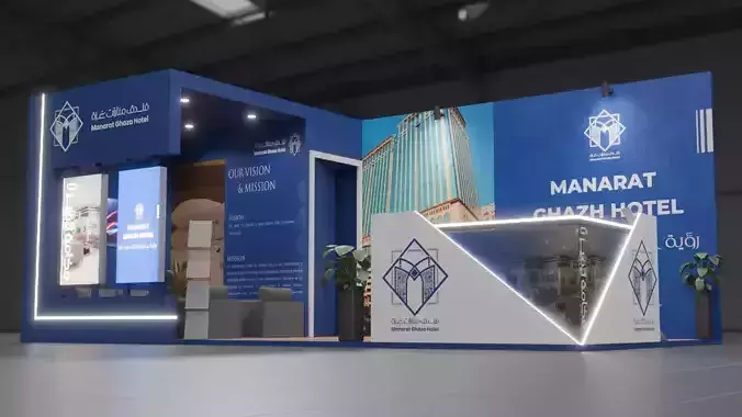 Booth Exhibition Trade Stand  - Real World Scale - Medium Budget