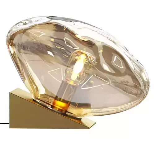 Kleine Tischlampe Amora aus Glas