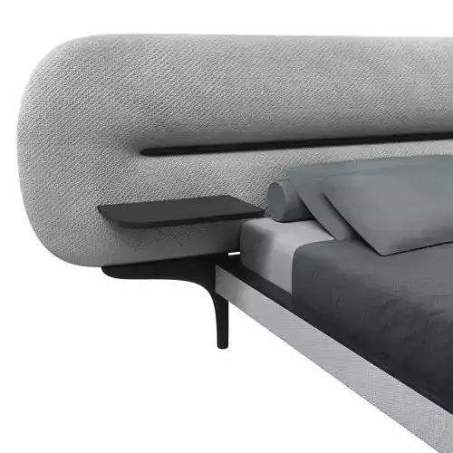 Nimbus Upholstered Bed 3D Model 
