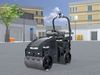 Road Roller Version-1 black Low-poly 3D model_1