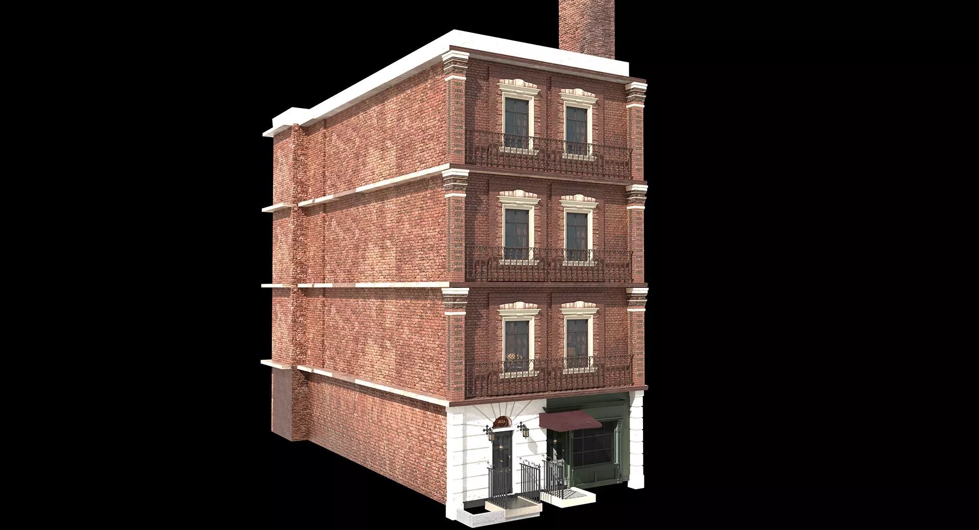 221b Baker Street Consulting Room - London 3D model_50