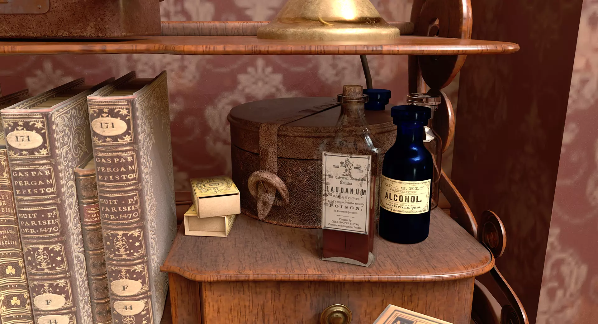 221b Baker Street Consulting Room - London 3D model_34