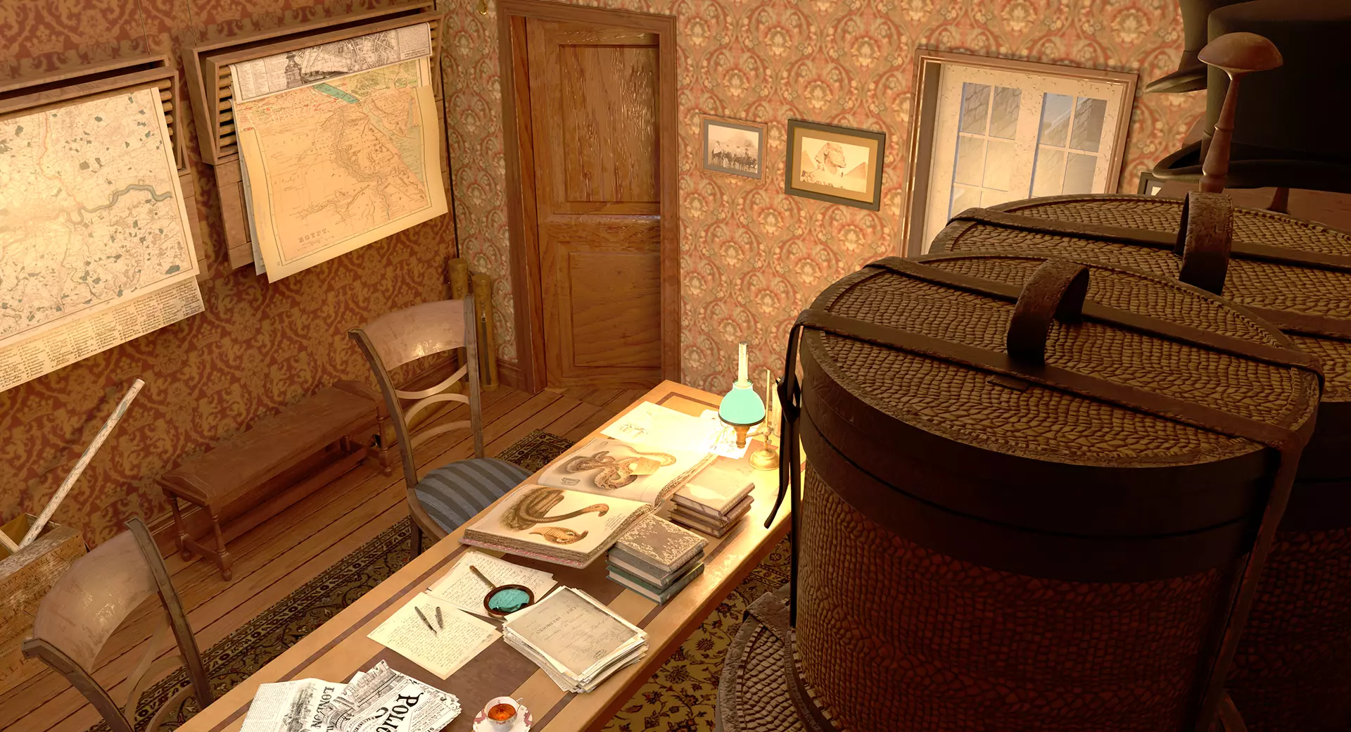 221b Baker Street Consulting Room - London 3D model_44