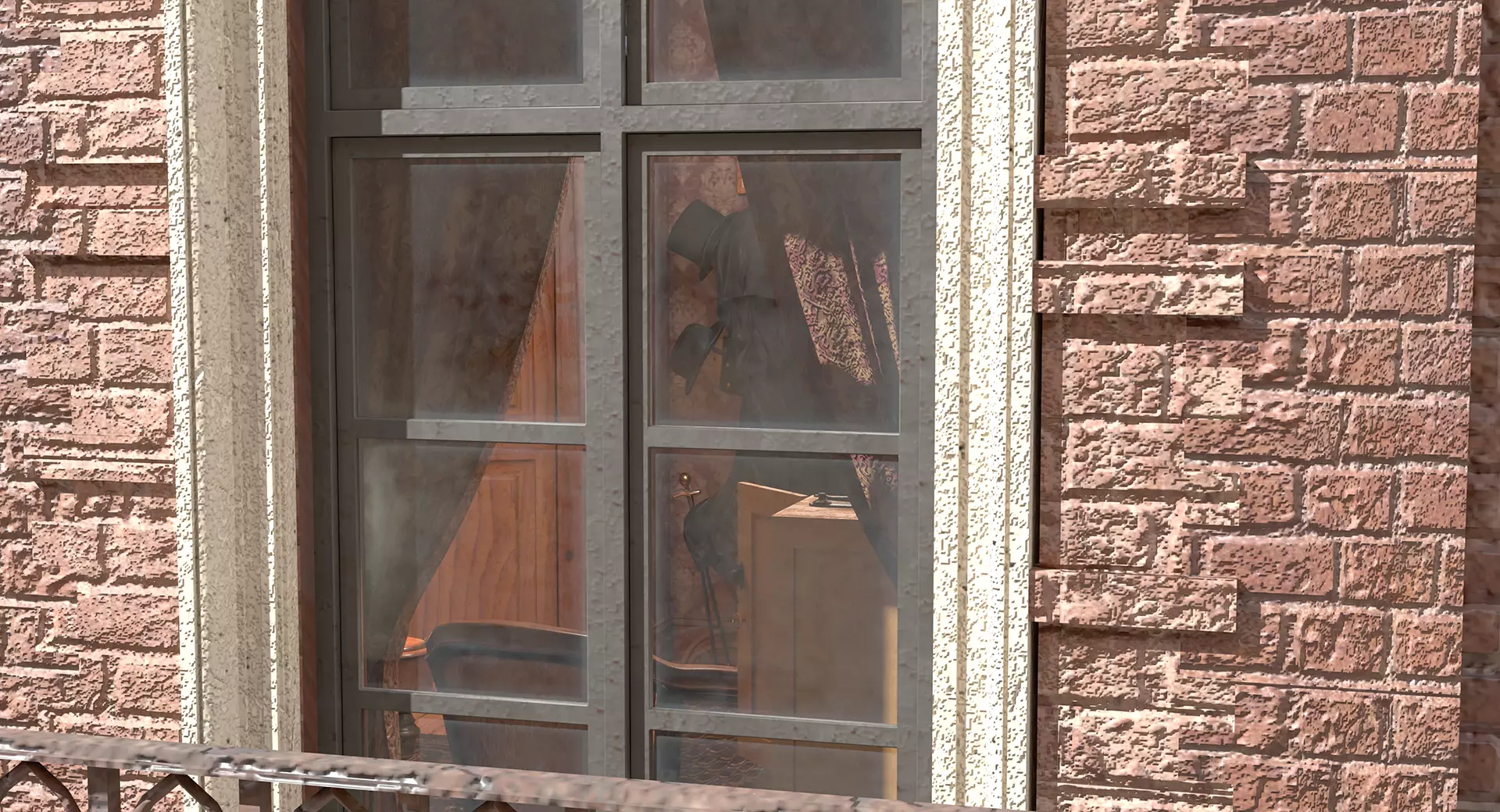 221b Baker Street Consulting Room - London 3D model_47