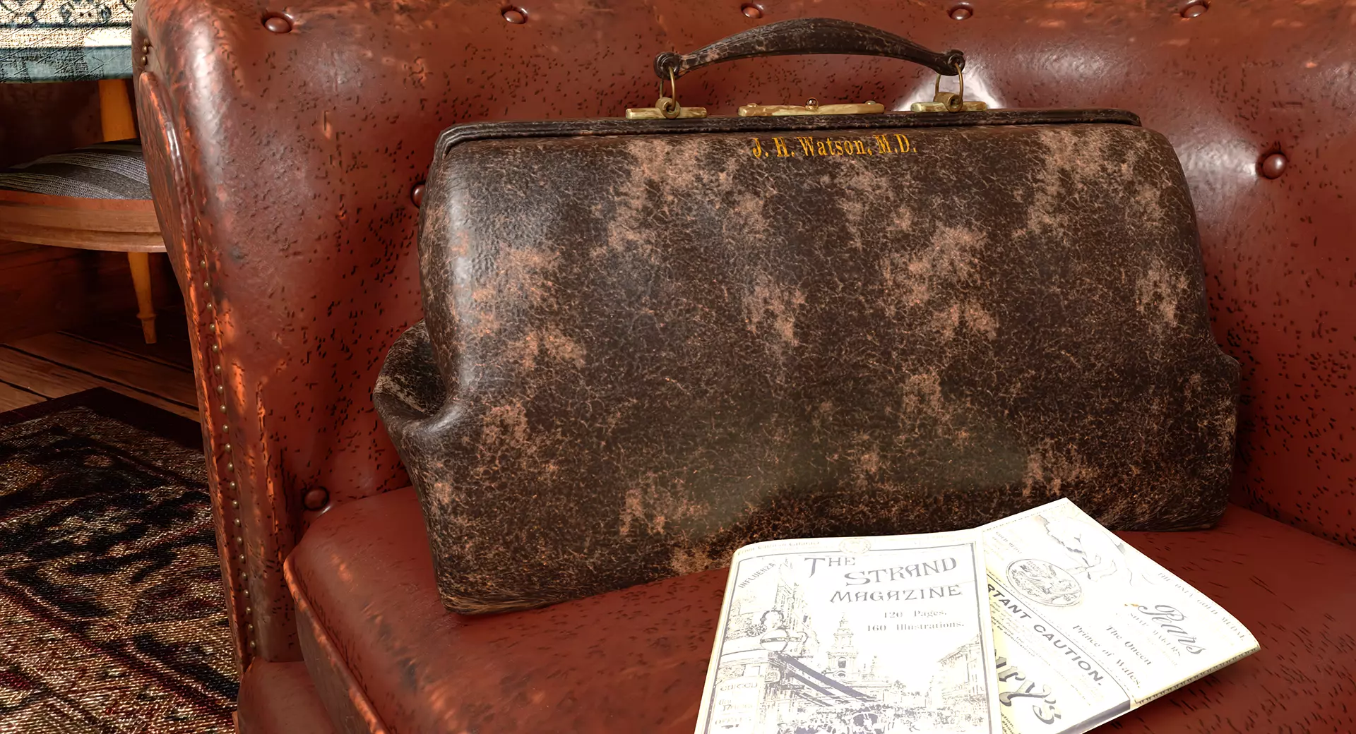 221b Baker Street Consulting Room - London 3D model_19