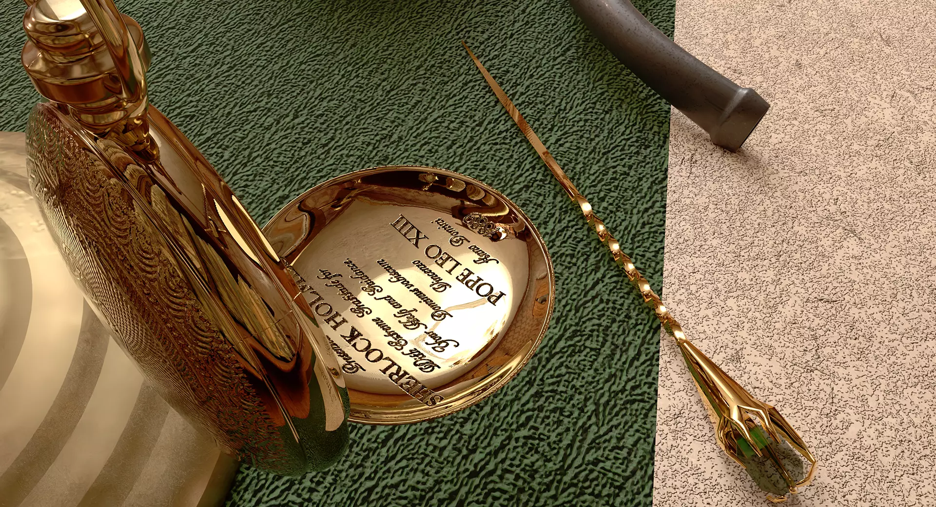 221b Baker Street Consulting Room - London 3D model_32