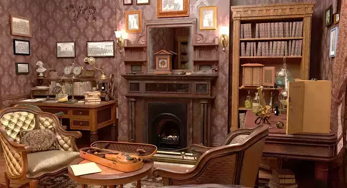 221b Baker Street Consulting Room - London