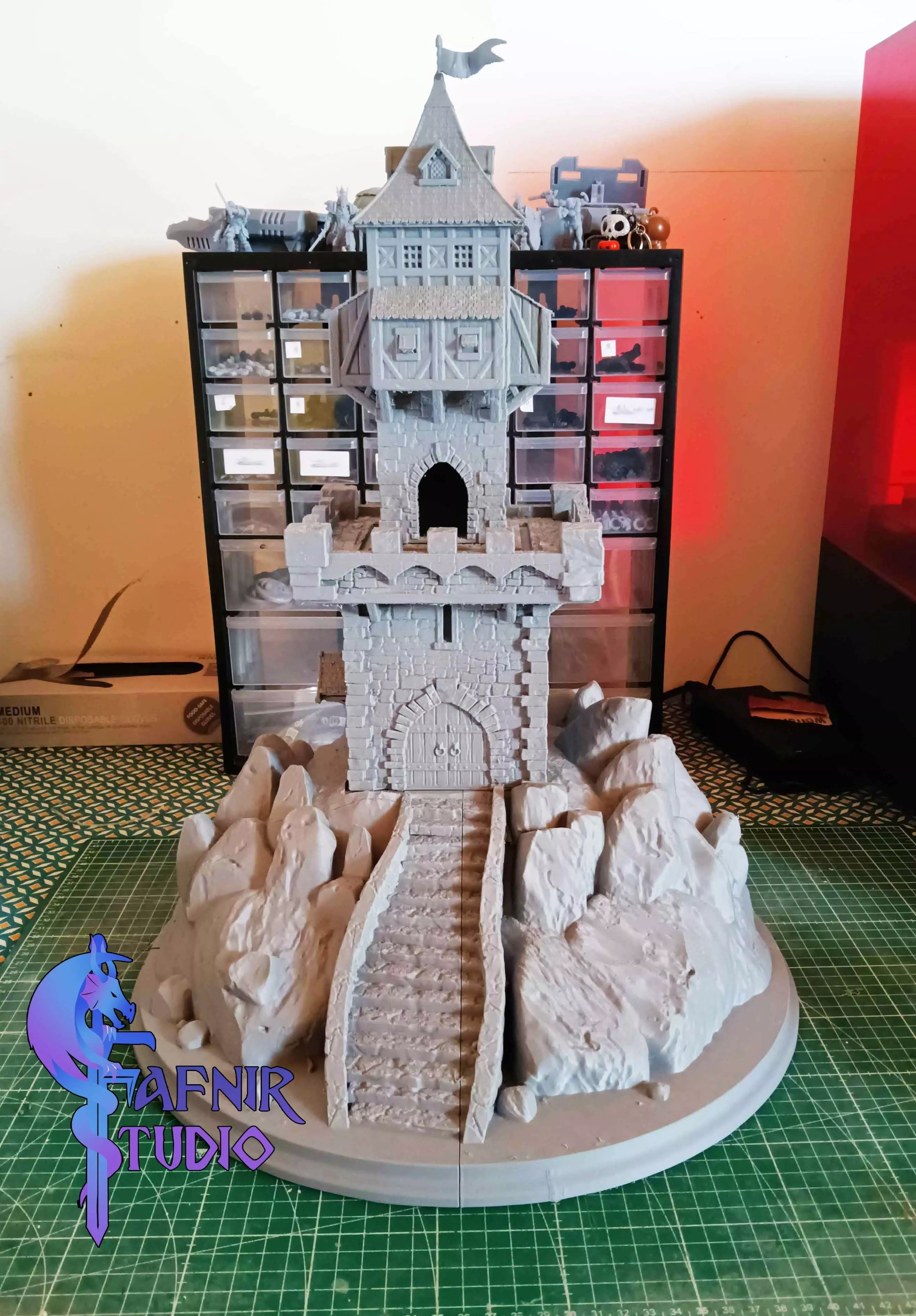 MEDIEVAL TOWER - TABLETOP 3D print model_4