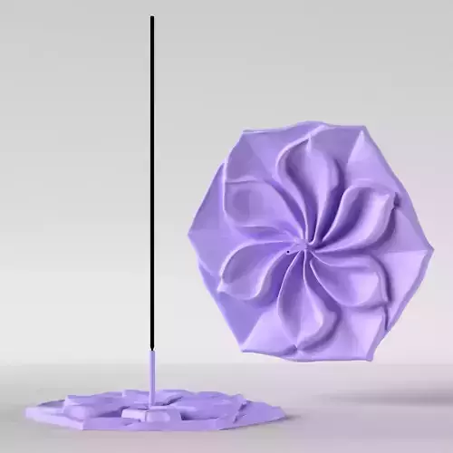 MILL FLOWER INCENSE HOLDER 3D print model