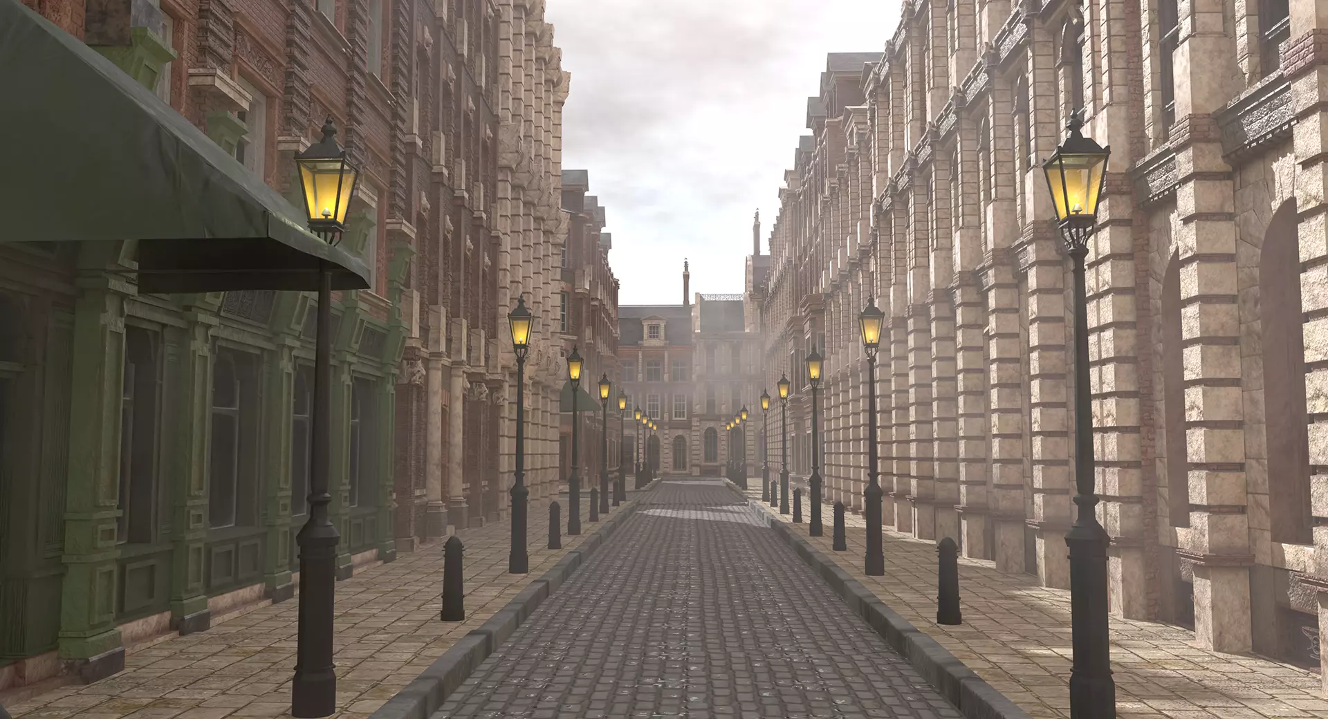 221b Baker Street Consulting Room and Victorian London Asset Pak 3D model_71