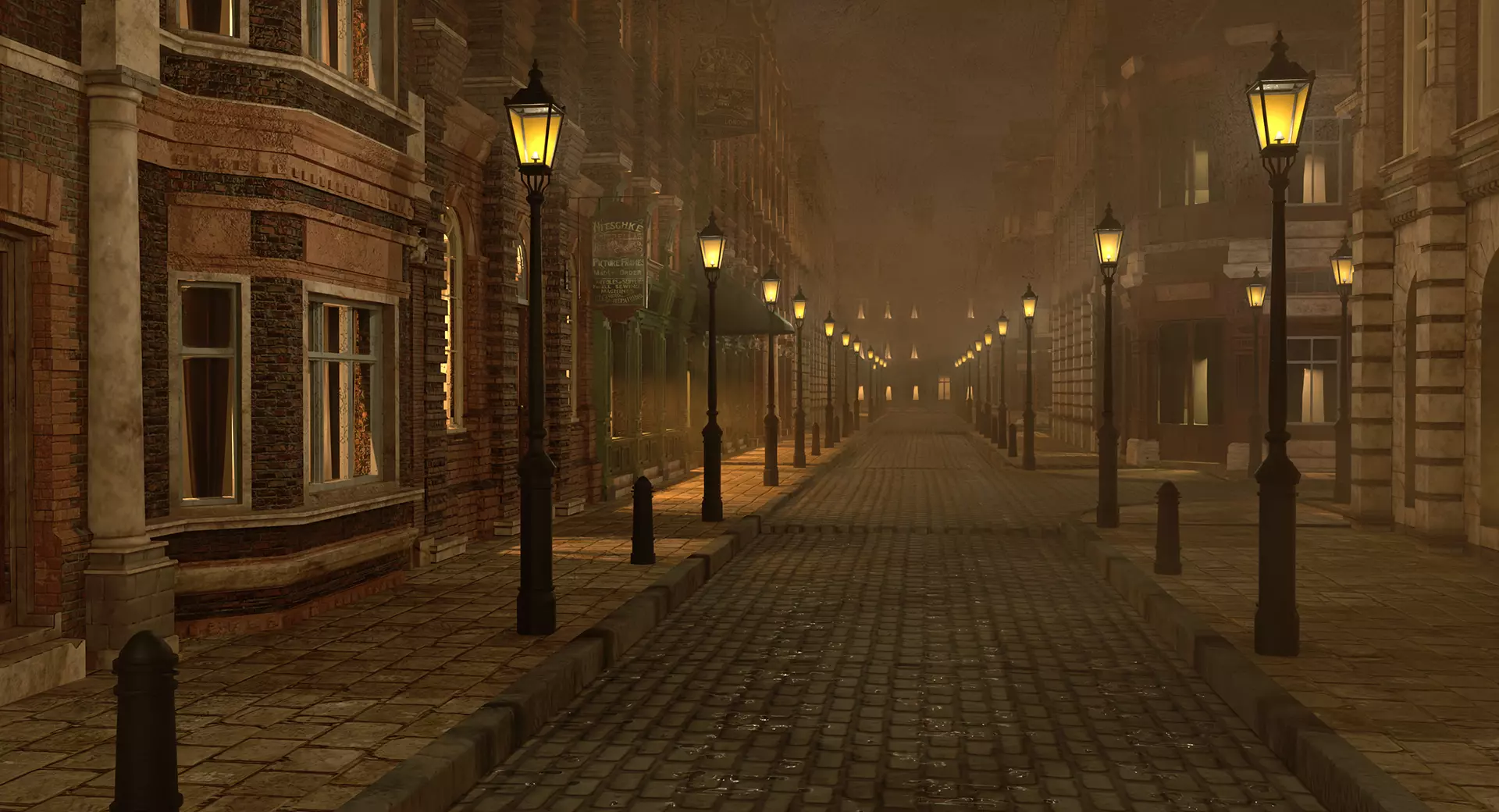 221b Baker Street Consulting Room and Victorian London Asset Pak 3D model_84