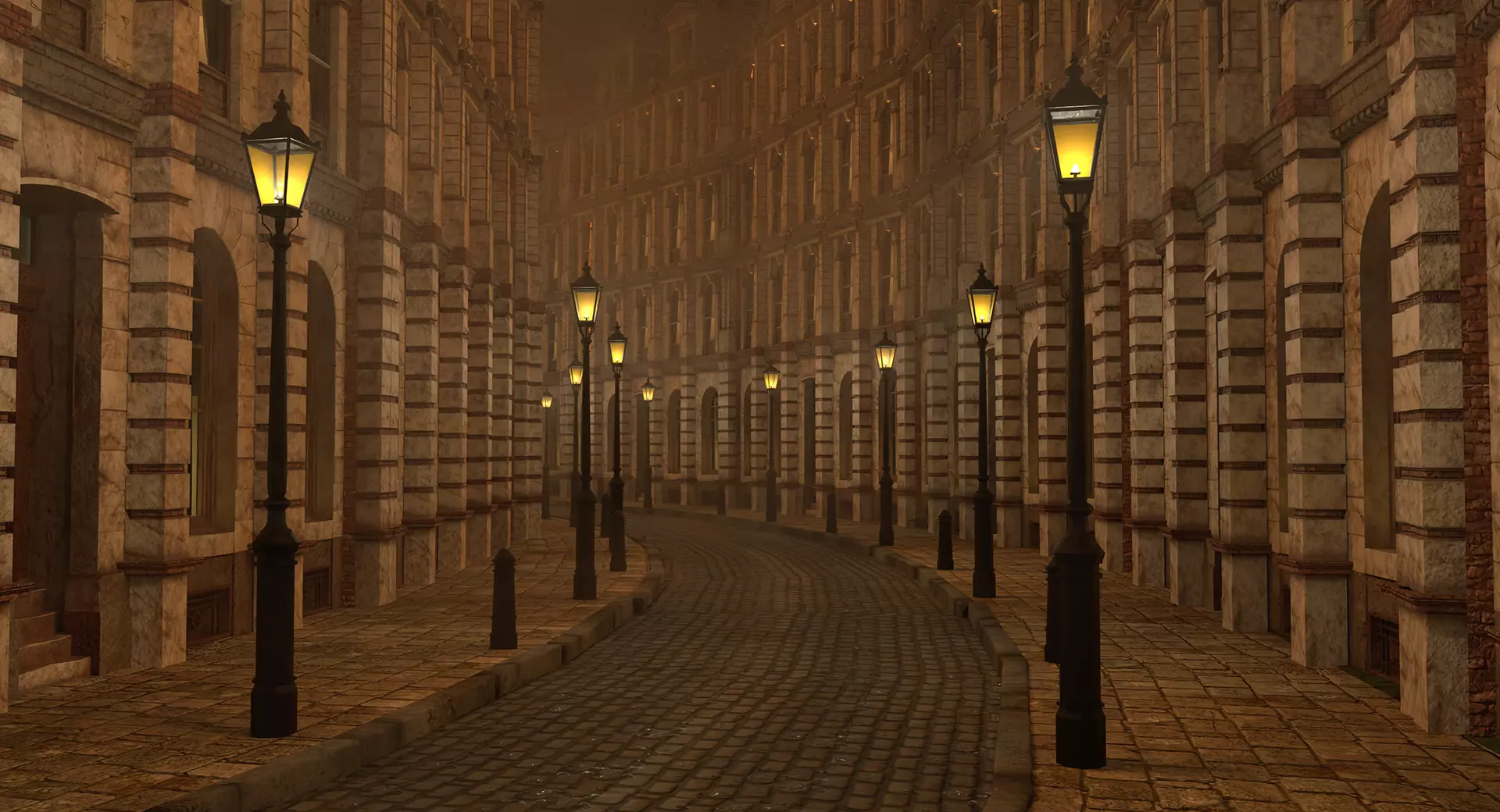 221b Baker Street Consulting Room and Victorian London Asset Pak 3D model_56