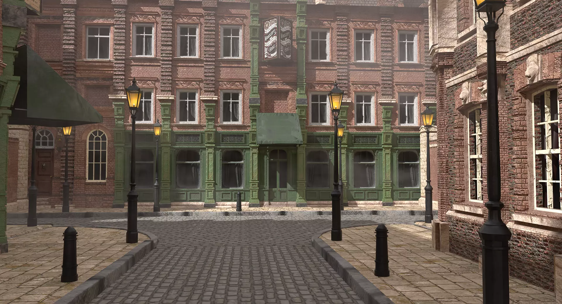 221b Baker Street Consulting Room and Victorian London Asset Pak 3D model_77