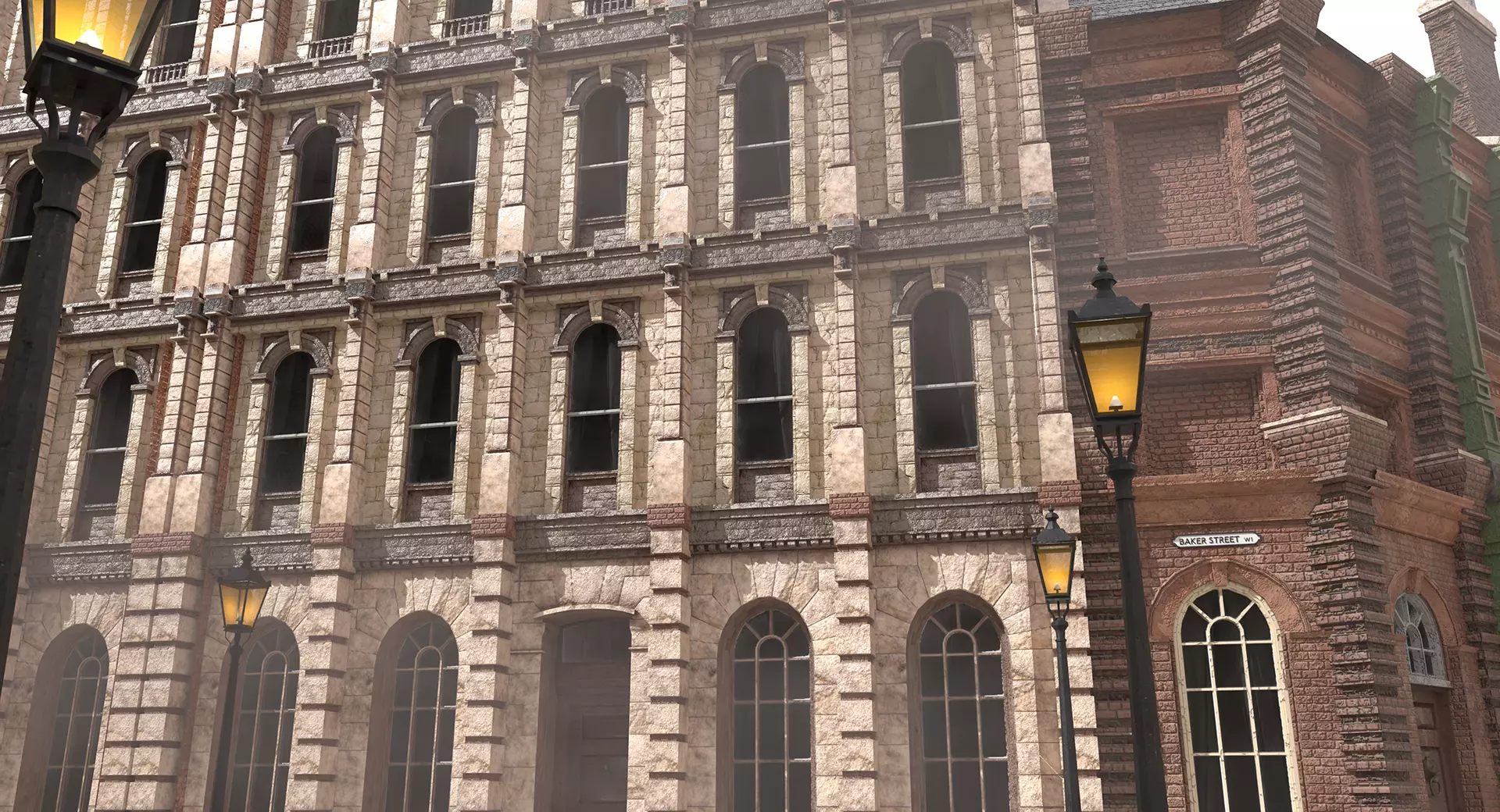 221b Baker Street Consulting Room and Victorian London Asset Pak 3D model_61