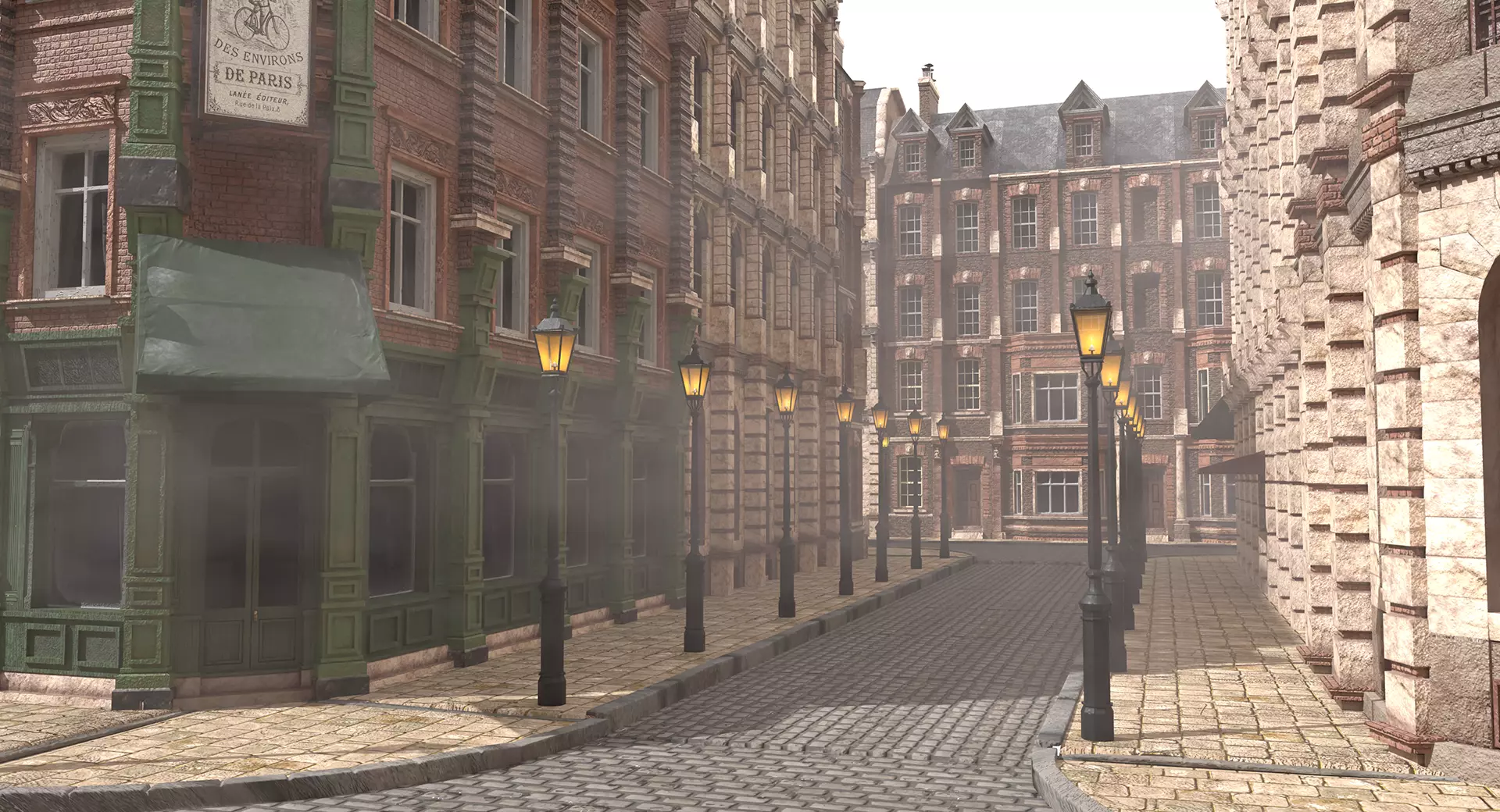 221b Baker Street Consulting Room and Victorian London Asset Pak 3D model_107