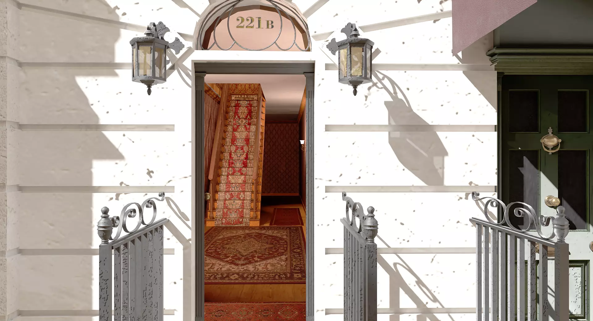 221b Baker Street Consulting Room and Victorian London Asset Pak 3D model_9