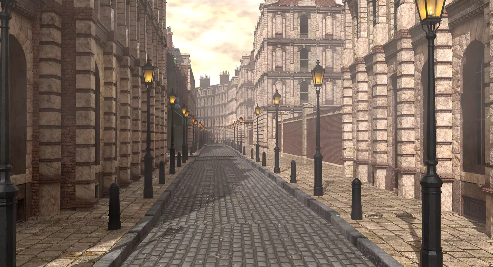 221b Baker Street Consulting Room and Victorian London Asset Pak 3D model_57