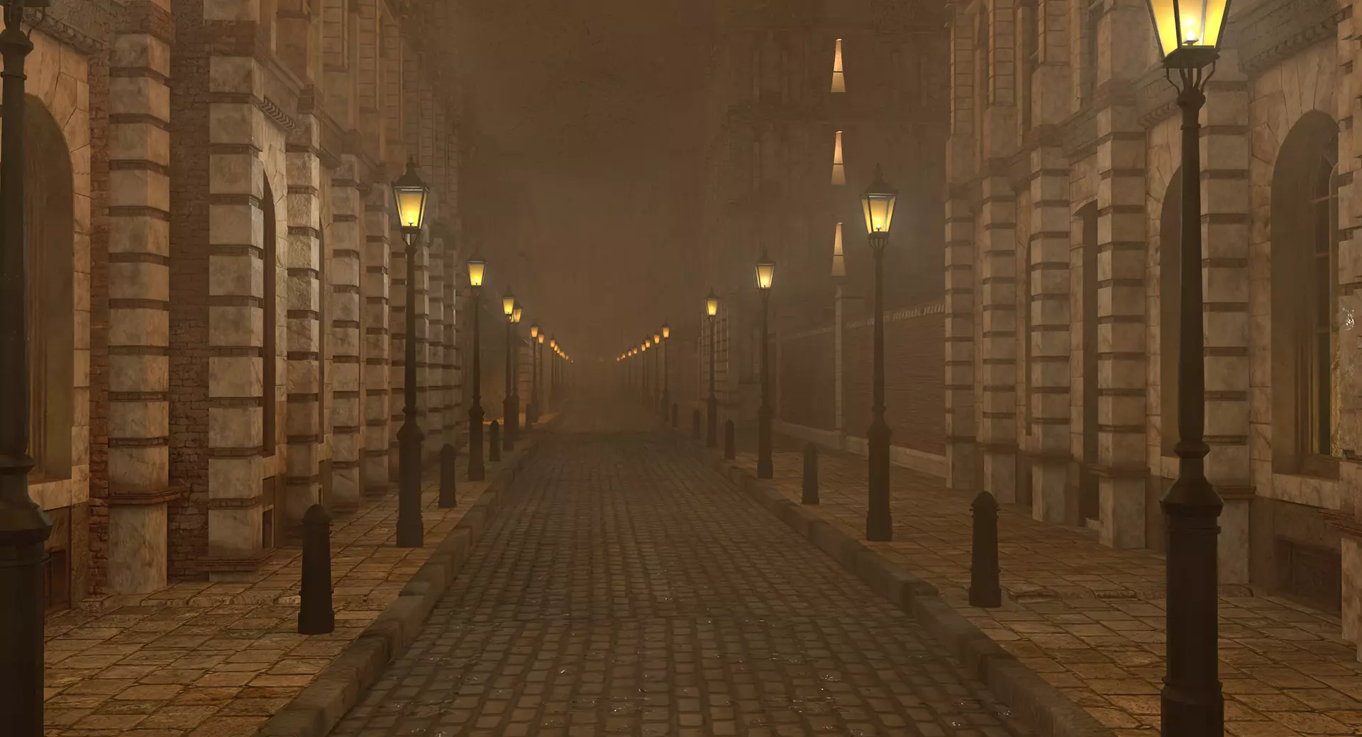 221b Baker Street Consulting Room and Victorian London Asset Pak 3D model_58