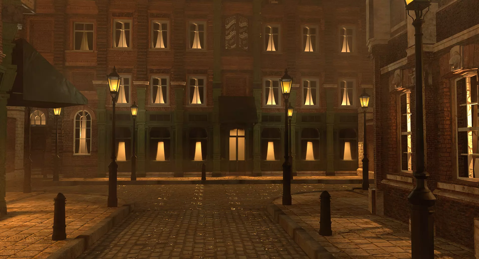 221b Baker Street Consulting Room and Victorian London Asset Pak 3D model_78