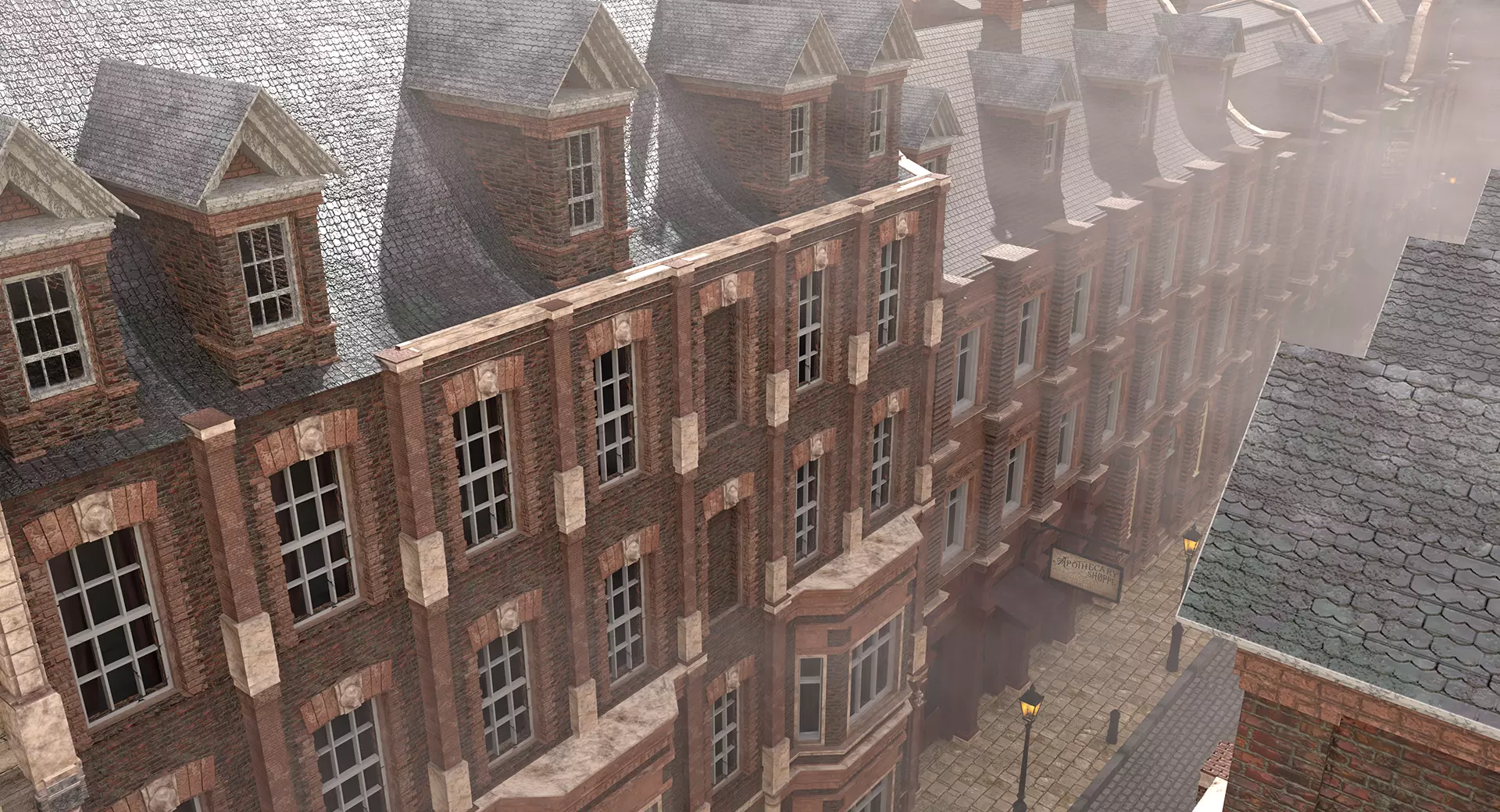 221b Baker Street Consulting Room and Victorian London Asset Pak 3D model_113