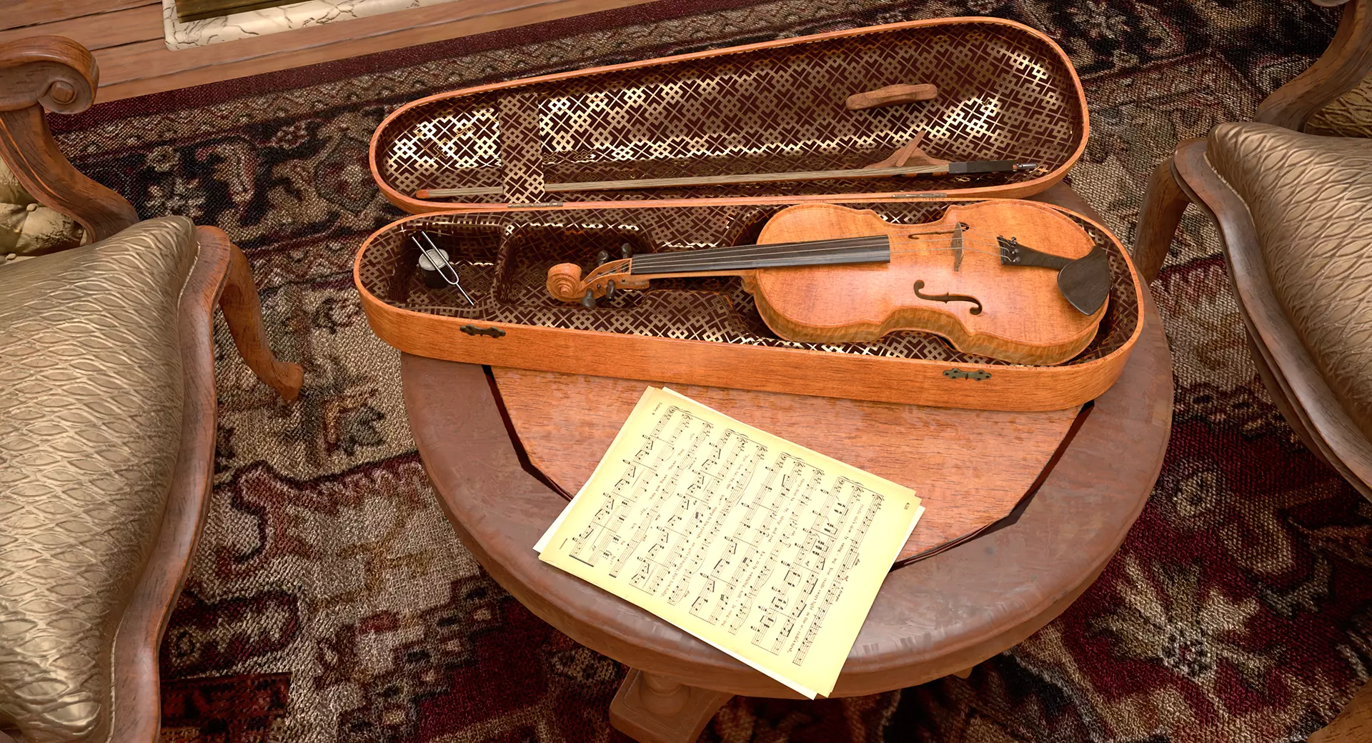 221b Baker Street Consulting Room and Victorian London Asset Pak 3D model_23