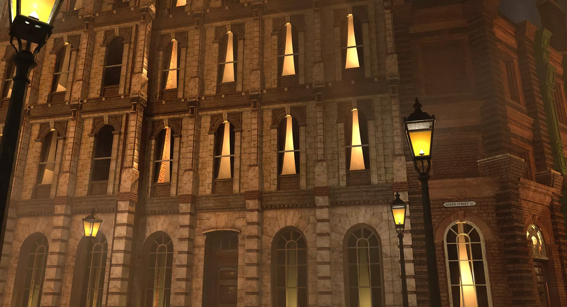 221b Baker Street Consulting Room and Victorian London Asset Pak 3D model_62