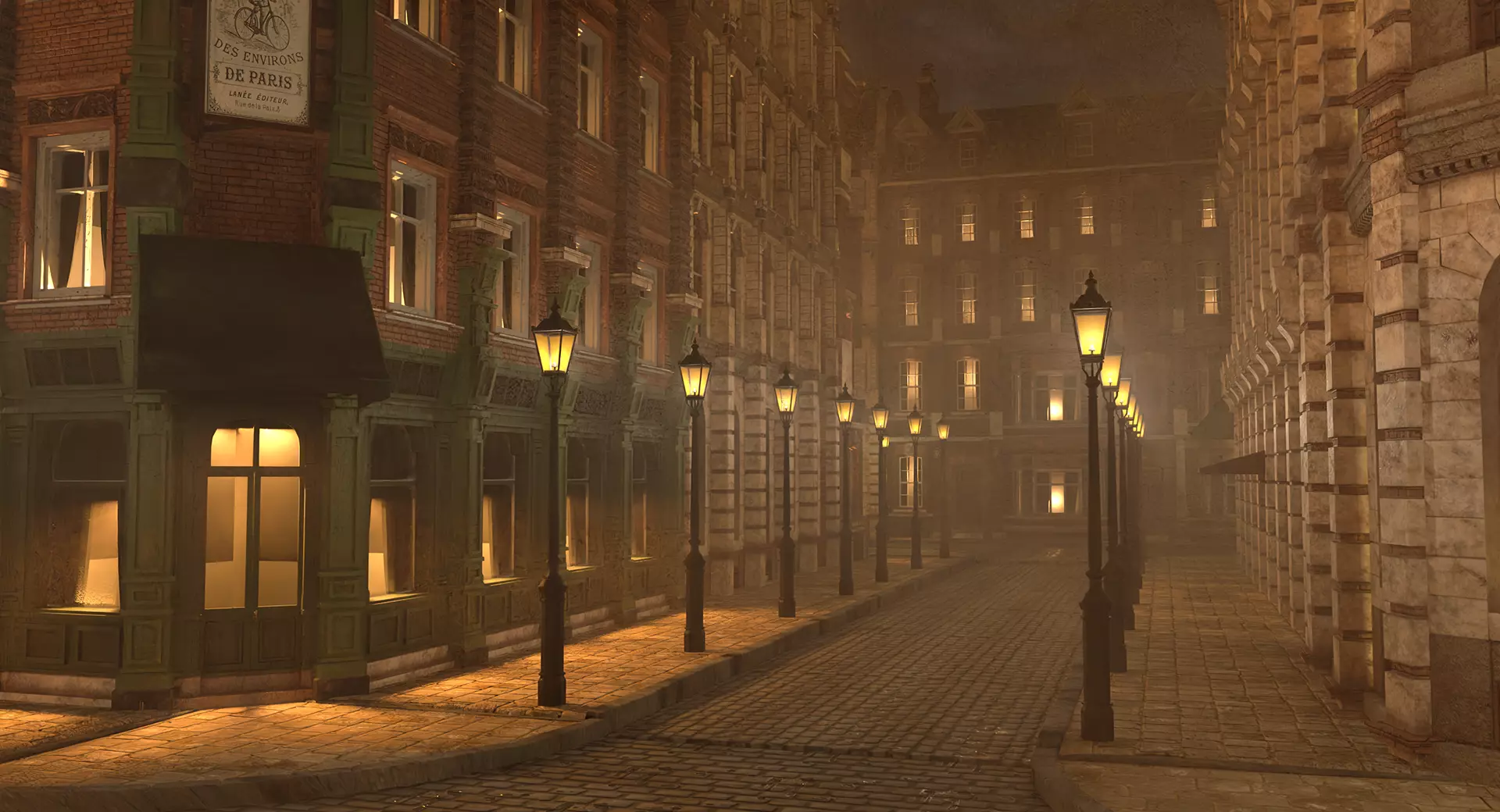 221b Baker Street Consulting Room and Victorian London Asset Pak 3D model_108