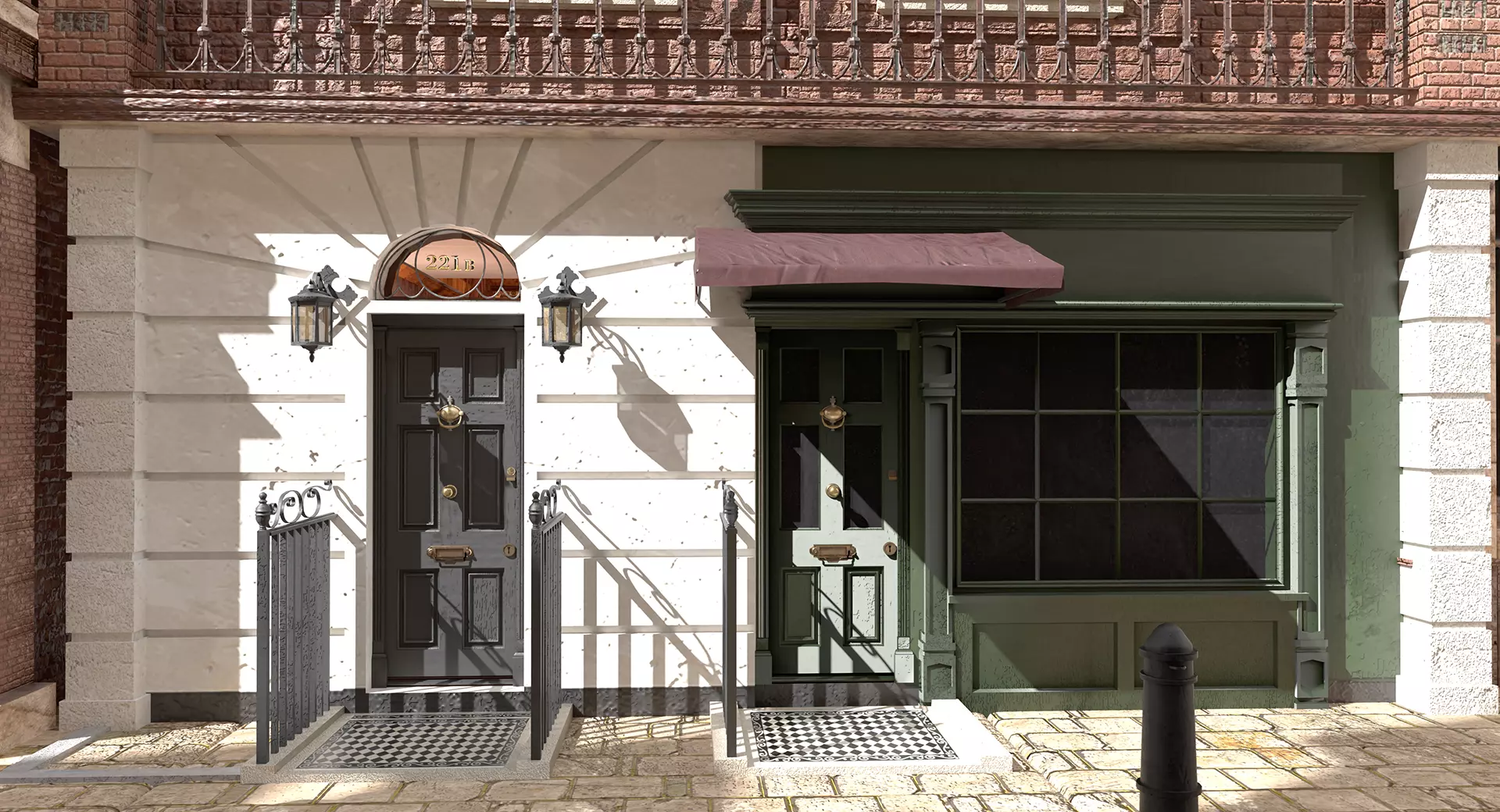 221b Baker Street Consulting Room and Victorian London Asset Pak 3D model_5