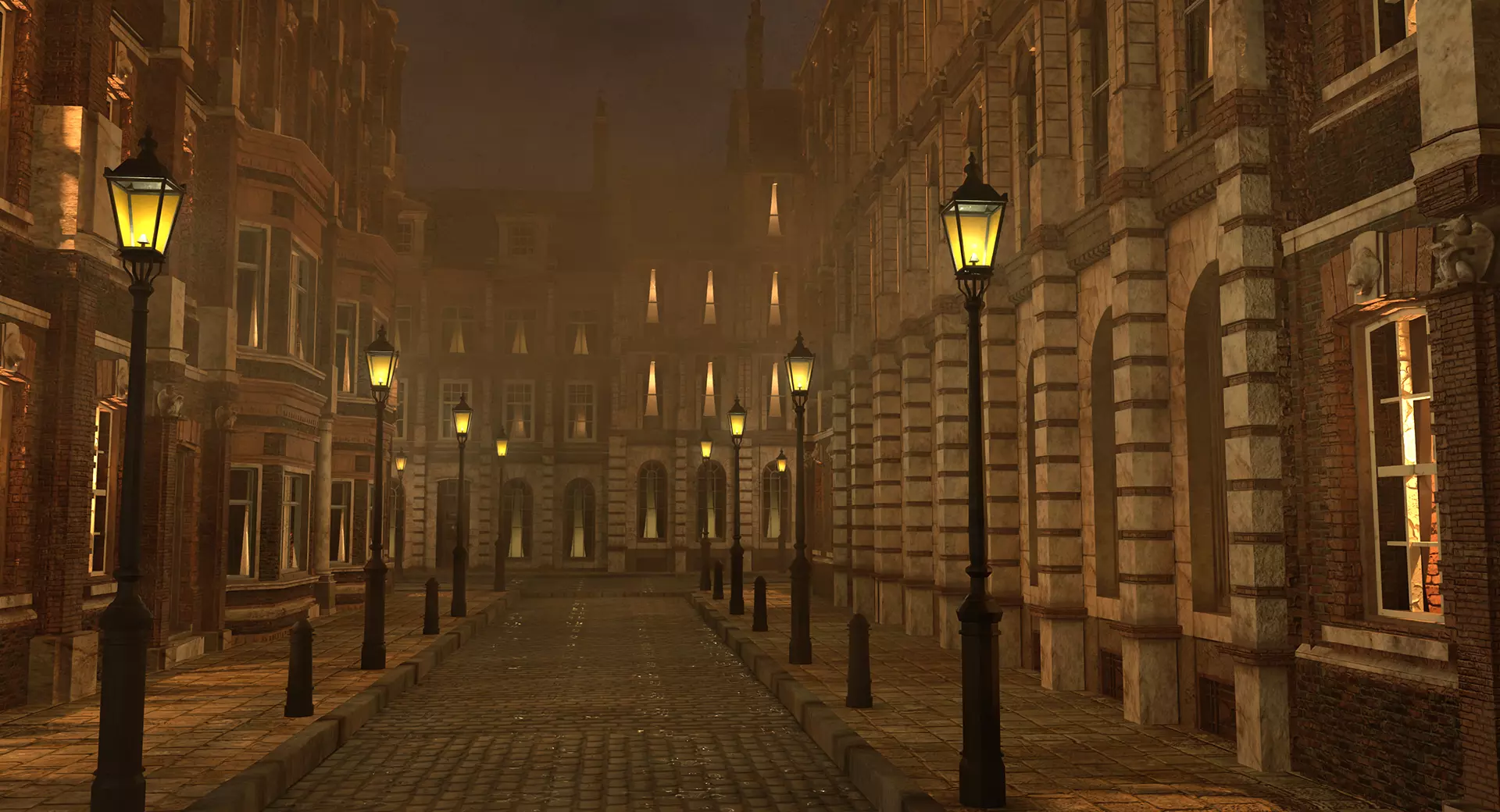 221b Baker Street Consulting Room and Victorian London Asset Pak 3D model_74