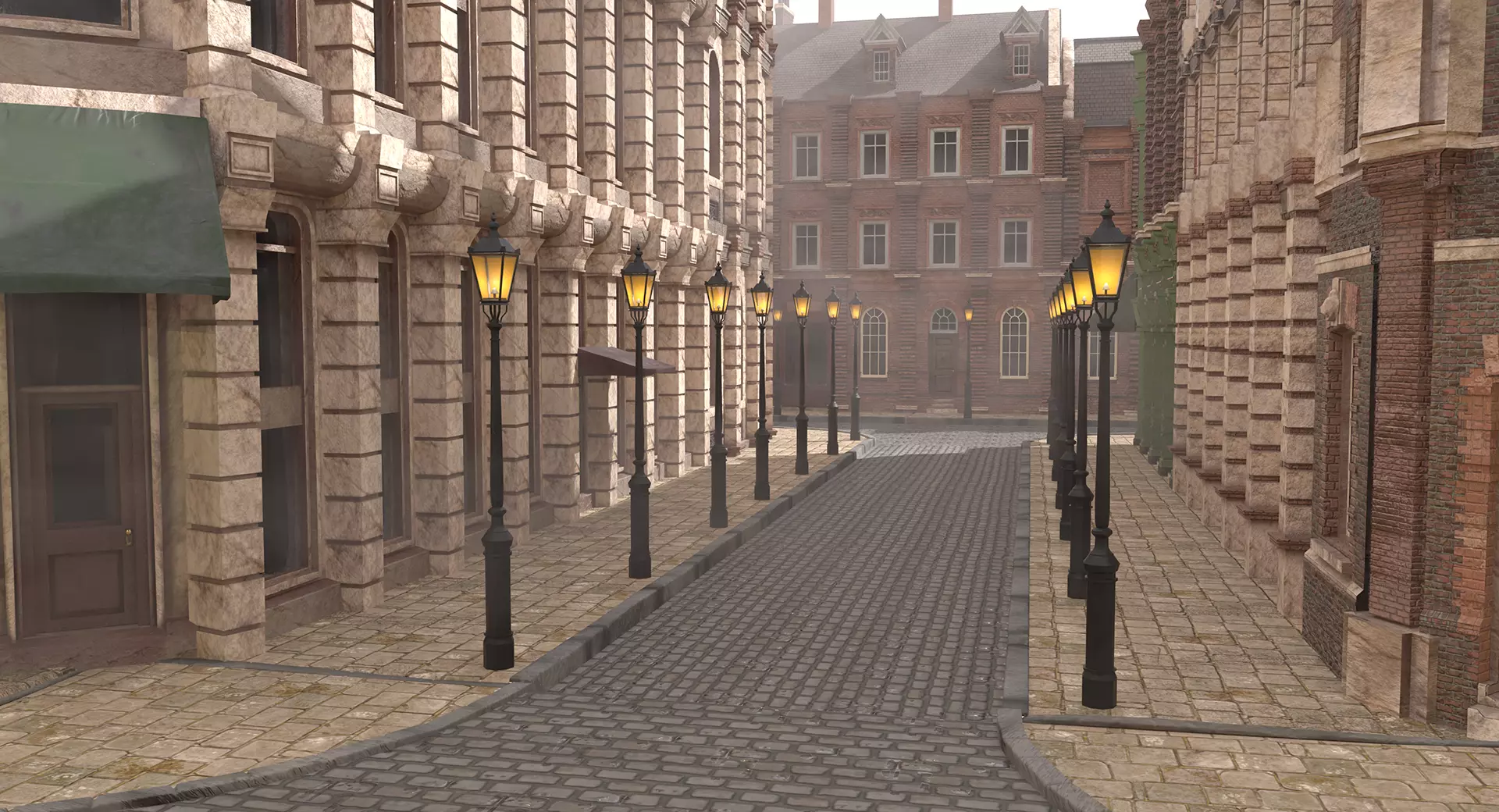 221b Baker Street Consulting Room and Victorian London Asset Pak 3D model_105