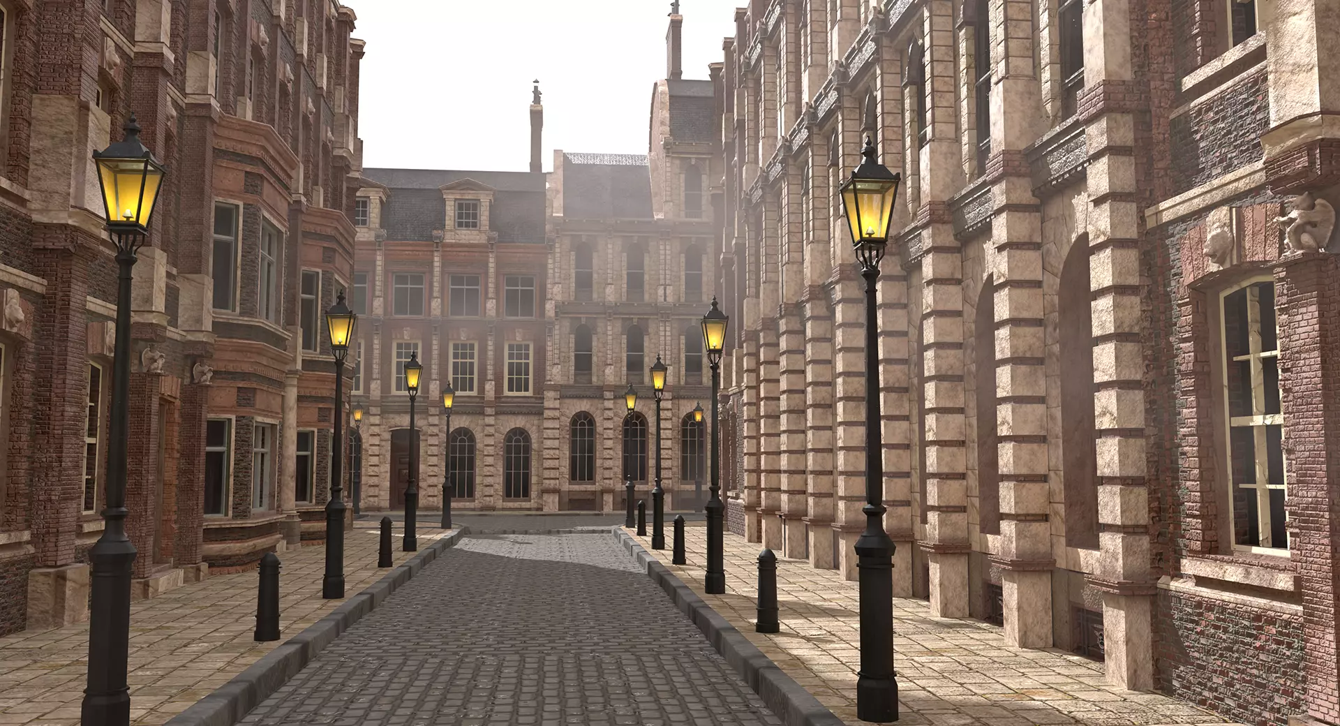 221b Baker Street Consulting Room and Victorian London Asset Pak 3D model_73