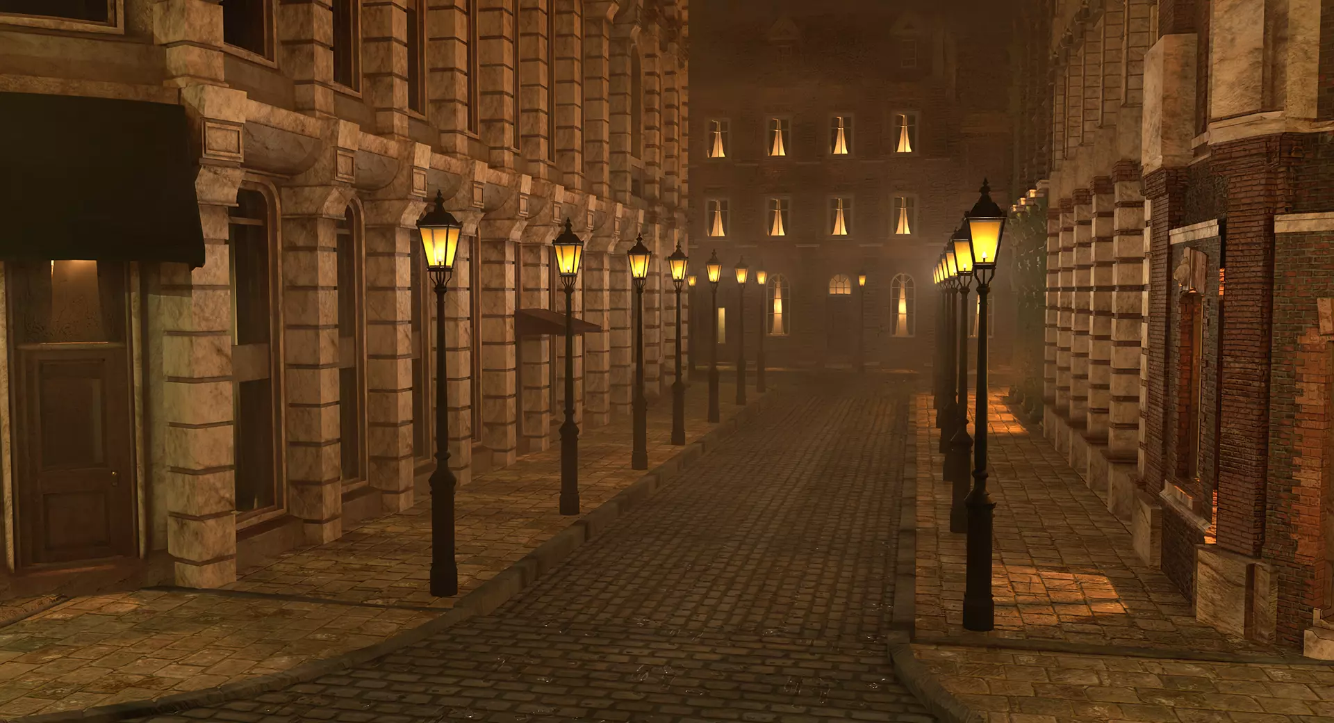 221b Baker Street Consulting Room and Victorian London Asset Pak 3D model_106