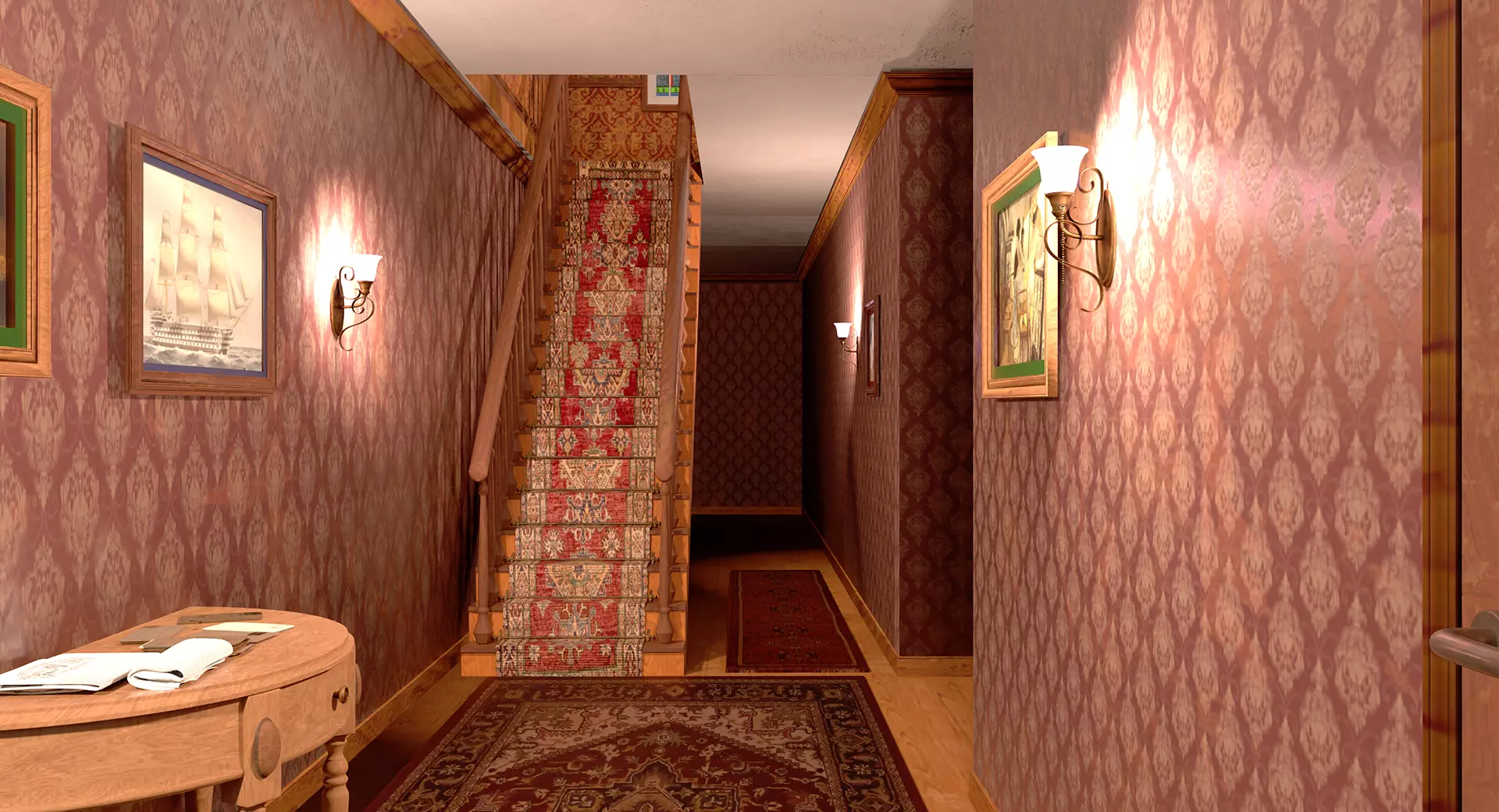 221b Baker Street Consulting Room and Victorian London Asset Pak 3D model_33