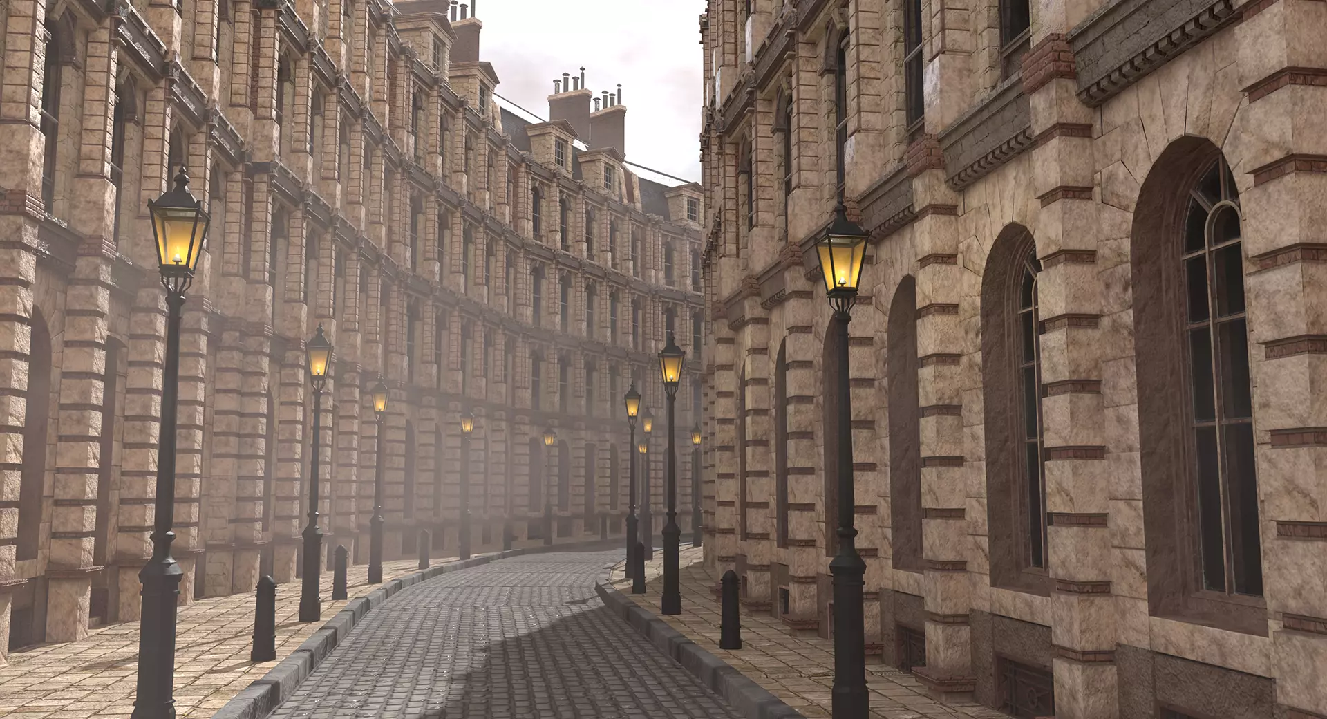 221b Baker Street Consulting Room and Victorian London Asset Pak 3D model_65